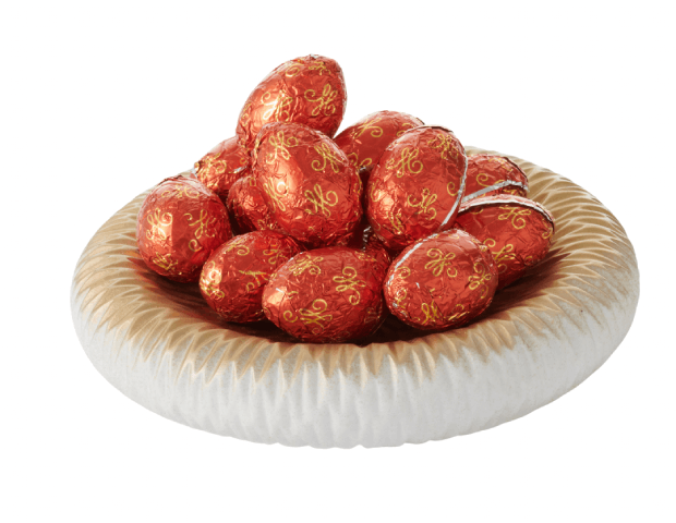 Little Eggs (Red) - Praline and dark chocolate (100g/3.5oz)