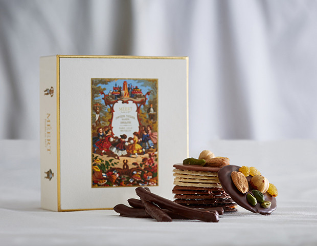 Coffret Prestige tuiles, orangettes, mendiants (150g)